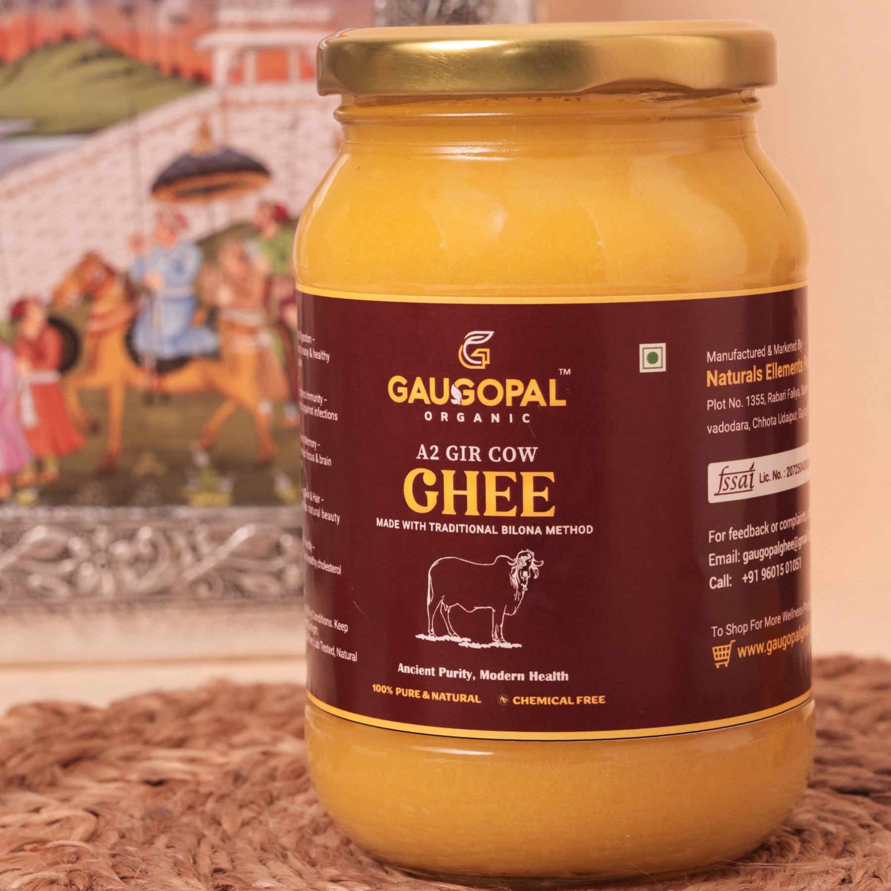 Traditionally Bilona A2 Gir Cow Ghee 100%Pure & Fresh