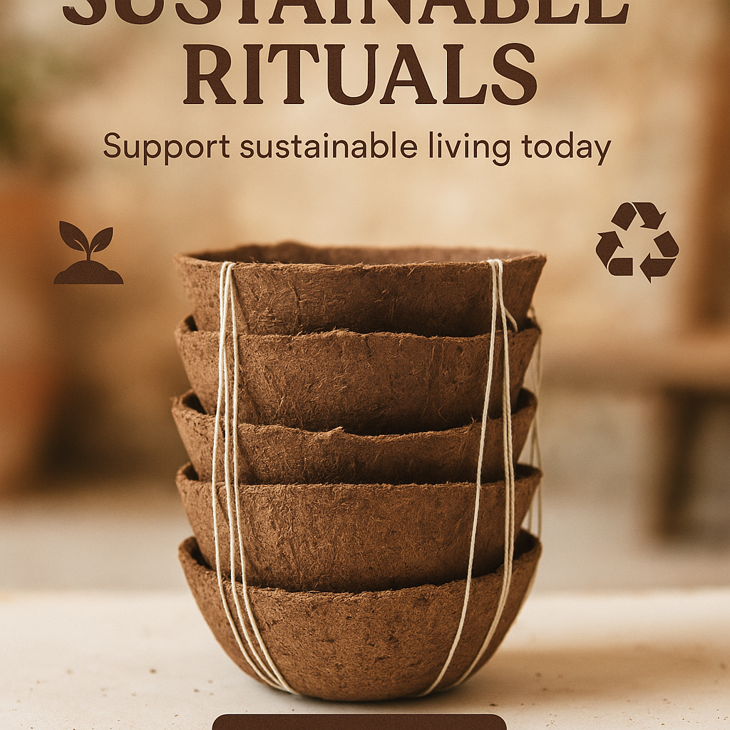 Cow Dung Diya for Festivals and Daily Pooja (30 Pieces)