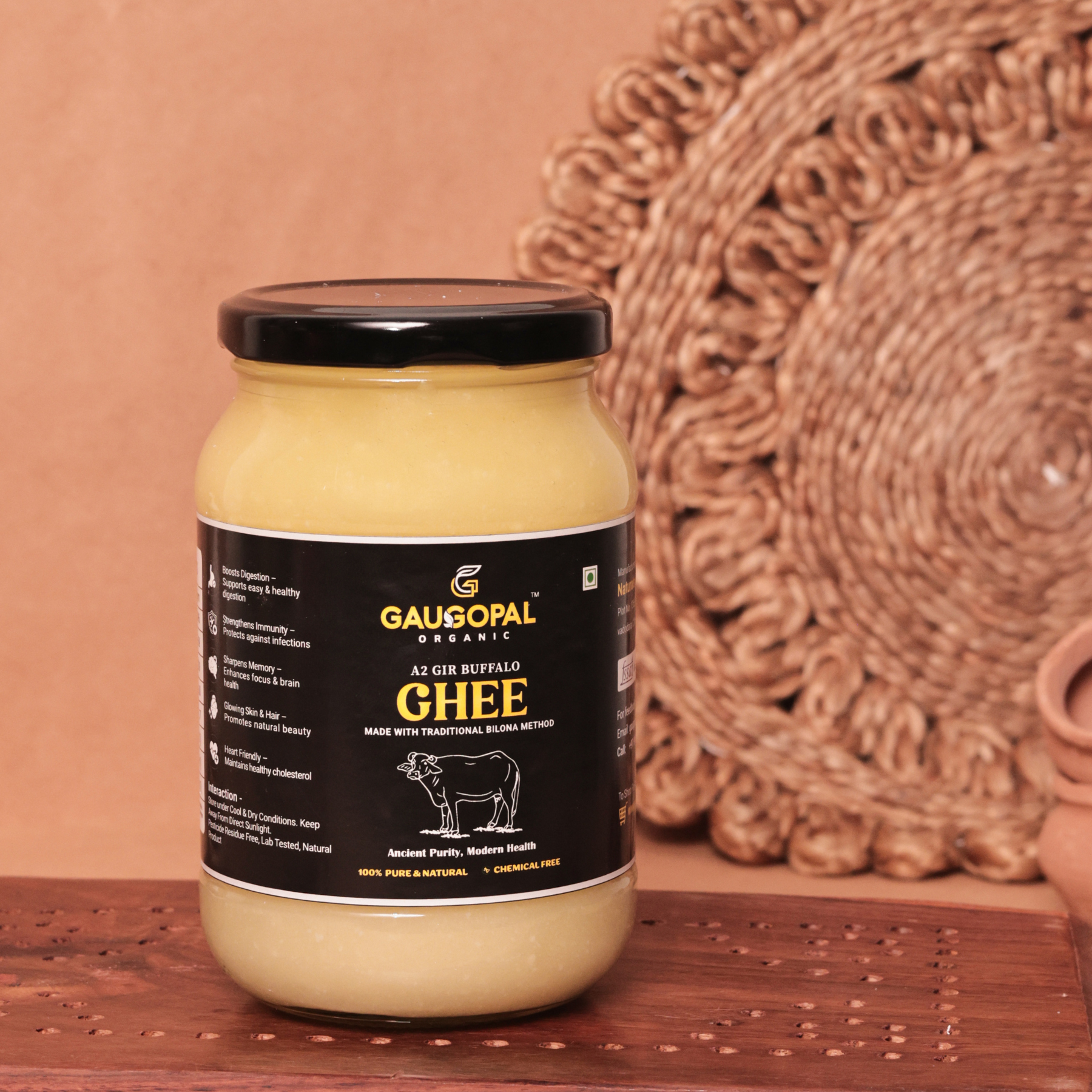 Traditionally Bilona A2 Buffalo Ghee 100%Pure & Fresh