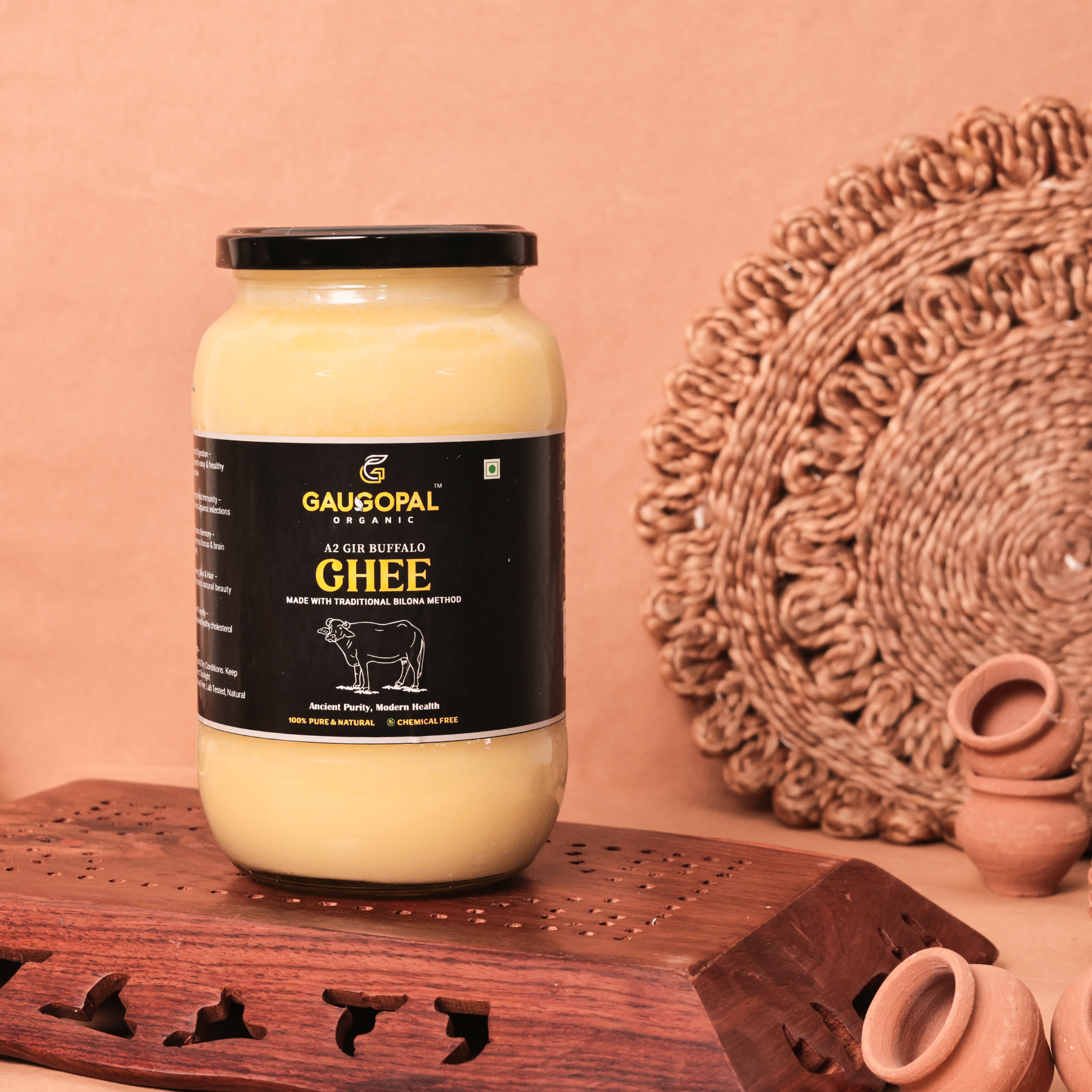 Traditionally Bilona A2 Buffalo Ghee 100%Pure & Fresh