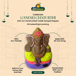 Yellow Vaidik Gir Cow Dung Ganpati