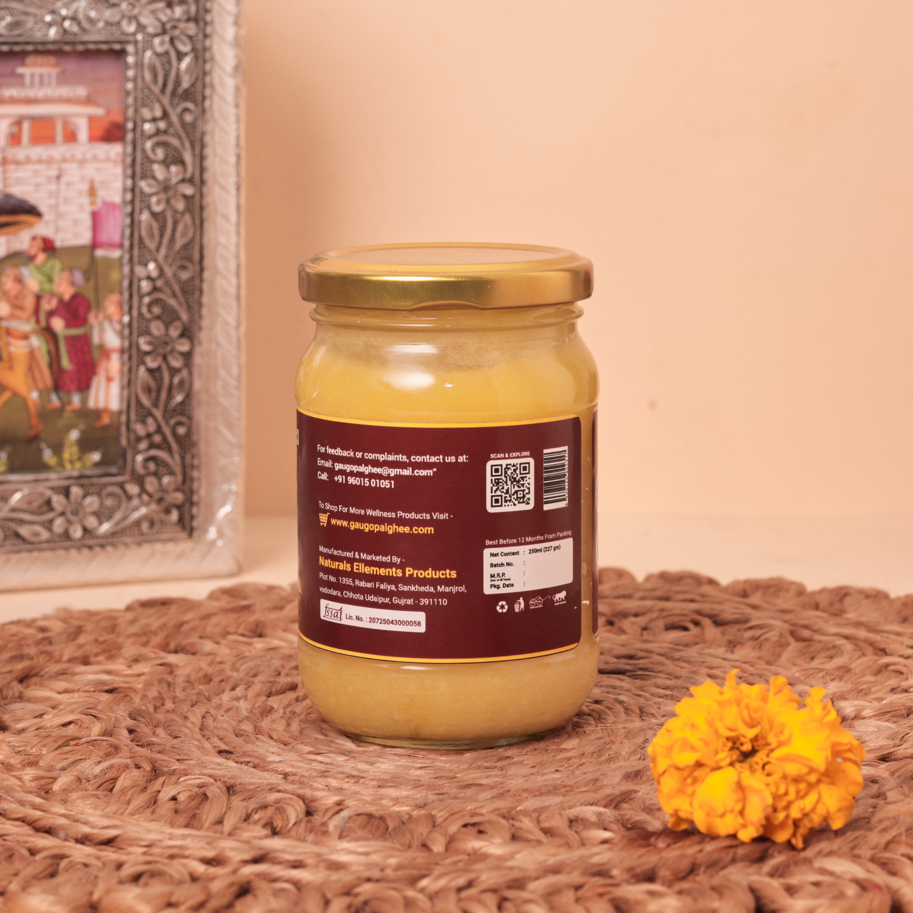 Traditionally Bilona A2 Gir Cow Ghee 100%Pure & Fresh
