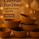 Cow Dung Diya for Festivals and Daily Pooja (30 Pieces)