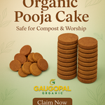 Organic Cow dung Handmade for Daily Pooja (20 Pieces)