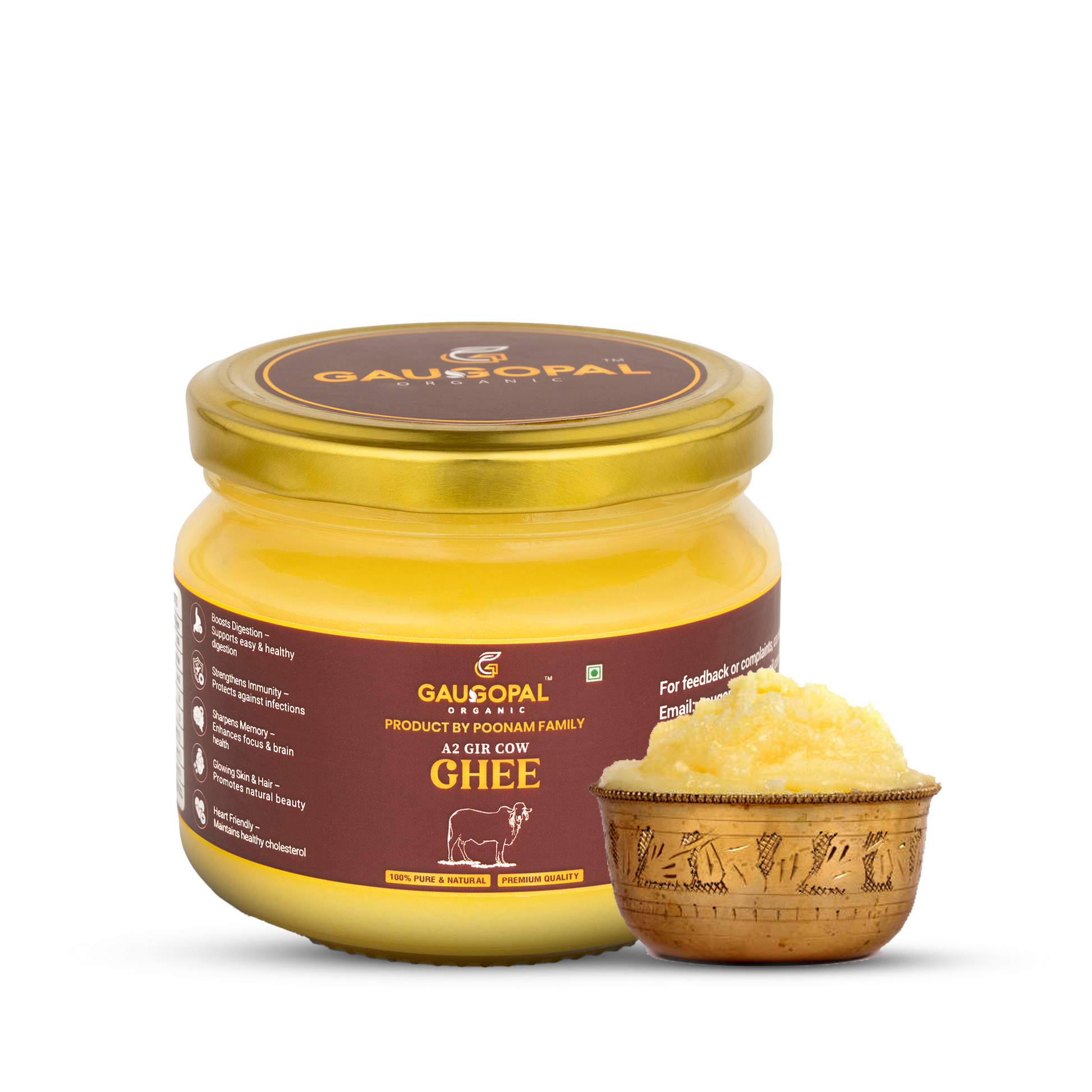 Traditionally Bilona A2 Gir Cow Ghee 100%Pure & Fresh