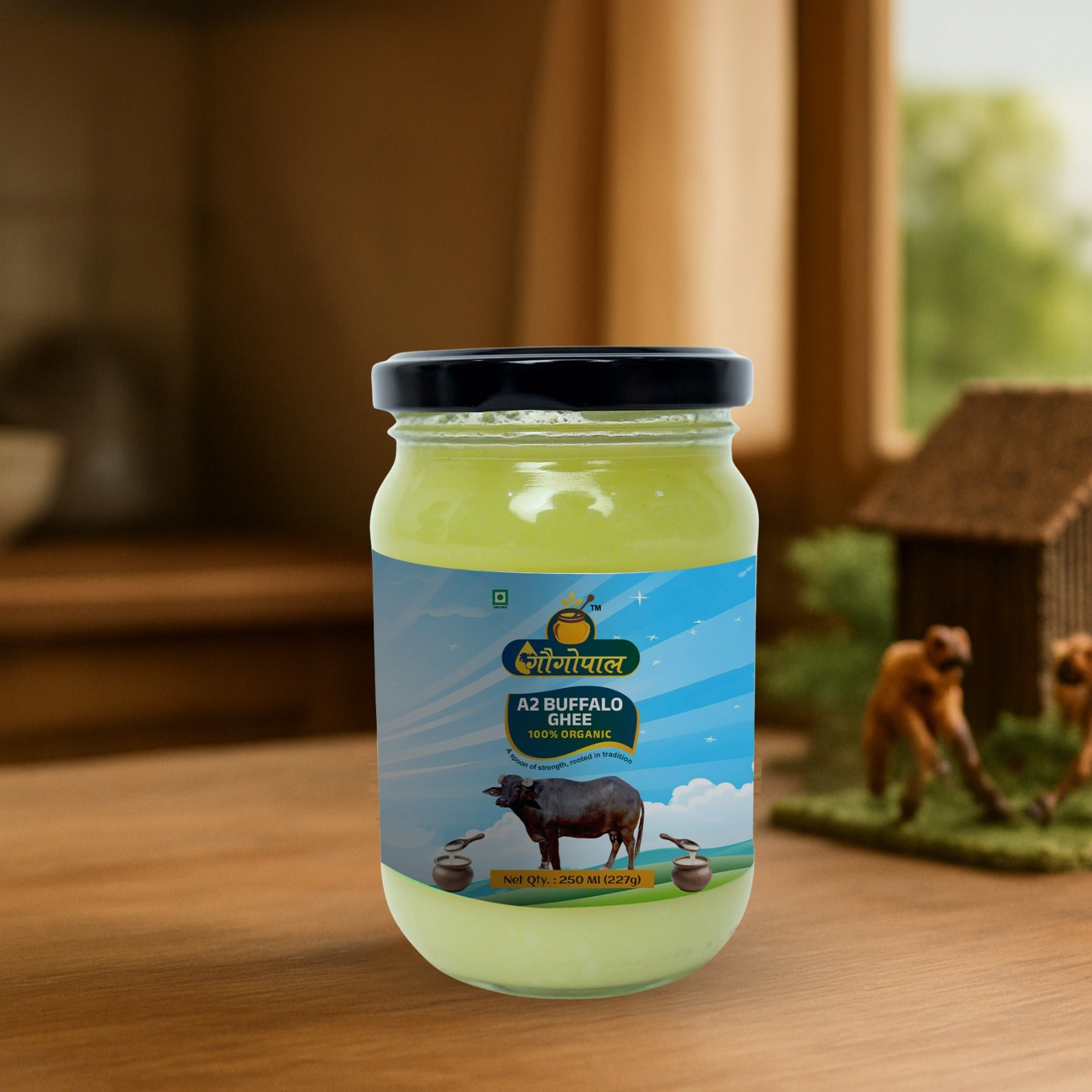 Pure Organic Method A2 Buffalo Ghee 250 ML