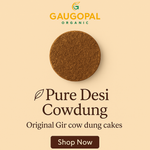 Organic Cow dung Handmade for Daily Pooja (20 Pieces)